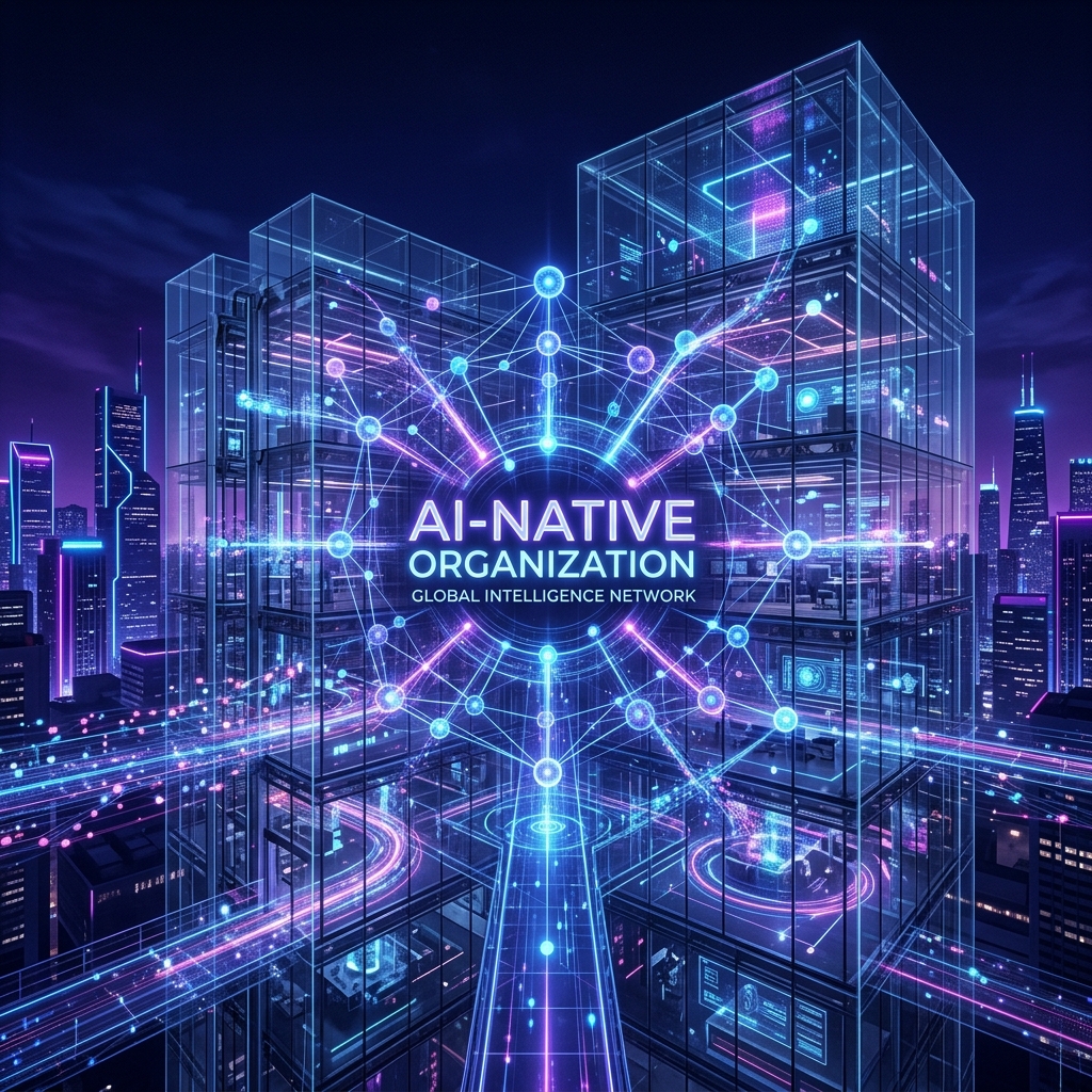 إعادة بناء المؤسسات: كيف تصبح شركتك 'أصلية الذكاء الاصطناعي' (AI-Native)؟